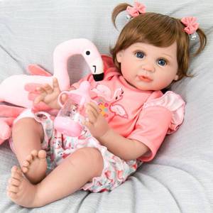 lot 6992 image: Aori Realistic Reborn Baby Doll Girls - 22 inches Real Life Newborn Baby Dolls, Adorable Lifelike Babies, Weighted Reborn Toddler Gifts Set for Kids Grandma