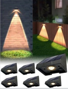 lot 8005 image: Solar Mailbox Lights Outdoor Waterproof Non-Drill LED 3000K Warm White Bright Lens Downlight Small Solar Light for Address, Sign, House Number, Deck, Wall, Fence