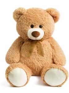 lot 8026 image: HollyHOME Big Teddy Bear Large Teddy Bear Stuffed Animal Birthday Valentines Day Plush for Kids and Girlfriend 36 inch Tan