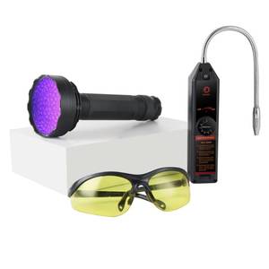 lot 8033 image: Lichamp AC Leak Detector Kit Automotive, Refrigerant Freon Leak Detector with AC UV Light and Protective Glasses, LB01