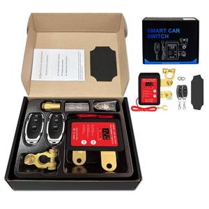 lot 8037 image: 12V 240A Remote Control Battery Kill Switch for Car - Smart Battery Disconnect Switch with LED Indicator, Anti-Theft Protection & Prevents Battery Drain, for Cars, Trucks, RVs, Marine Vehicles