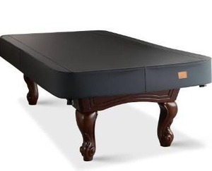 lot 8085 image: Heavy Duty Leatherette Billiard Pool Table Cover, Waterproof &amp Tearproof Cover for Pool Table 8FT (Black CharcoalMatte, 8FT-(100L X 56W X 8H))