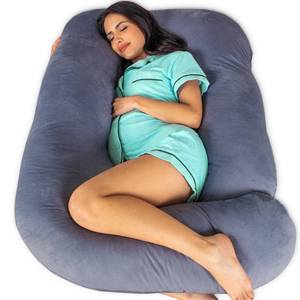 lot 8086 image: Pharmedoc Pregnancy Pillows, U-Shape Full Body Pillow -Removable Cover Jumbo Size - Gray - Pregnancy Pillows for Sleeping - Body Pillows for Adults, Maternity Pillow and Pregnancy Must Haves