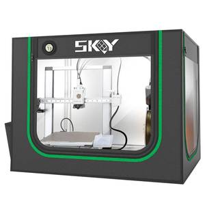 lot 8092 image: 3D Printer Enclosure for Bambu Lab A1,A1 Mini with LED Light,Thermo-Hygrometer, Fireproof Dustproof Tent Constant Temperature Protective Cover,850  580  580mm