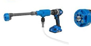 lot 5897 image: ROTOPOWER Power Cleaner Drill Attachment 600-PSI 1-GPM Cold Water Battery Pressure