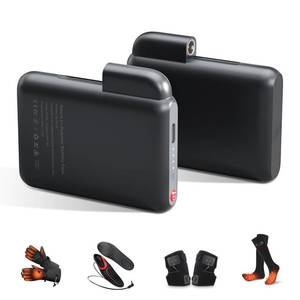 lot 8147 image: Kamlif Rechargeable Li-Polymer Battery Pack 7.4V 3000mAh 23.1Wh Batteries for Heated Gloves, Mittens, Liners, Heated Socks, Heated Insoles, Heated Hats (1 Pair)