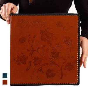 lot 8150 image: Totocan Photo Album Self Adhesive Pages, Huge Magnetic Self-Stick Picture Album with Leather Vintage Inspired Cover, Hand Made DIY Albums Holds 3X5, 4X6, 5X7, 6X8, 8X10, 10X12 Photos (Brown 80 Pages)