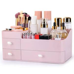 lot 8153 image: ONXE Makeup Organizer with Drawers,Large Capacity Countertop Organizer for Vanity,Bathroom and Bedroom Desk Cosmetics Organizer for Skin Care,Brushes, Eyeshadow, Lotions, Lipstick, Nail Polish