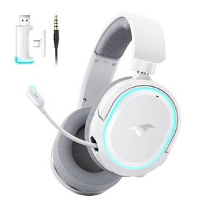 lot 8173 image: Picun G2 Wireless Gaming Headset, Over-Ear 7.1 Virtual Surround Sound, 2.4GHzBluetooth 5.4Wired, 5ms Ultra-Low Latency, 100H Battery, ENC Noise-Canceling Mic, RGB, for PC PS5 PS4 Switch (Grey)