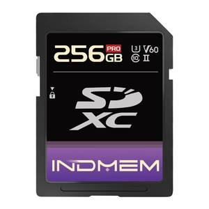 lot 8185 image: 256GB SD Card UHS-II V60 U3 SDXC Memory Card, High Speed Read up to 280MBs, V60 Memory Cards for Professional Camera 4K6K Video