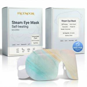 lot 8202 image: FACEMOON 9 Packs Self Heating Steam Eye Masks Disposable Moist Warm Compress for Dry Eyes, Eye Strain, Stye & Stress Relief �� No Microwave Needed for Relax, Travel, Sleep & Spa, Unscented