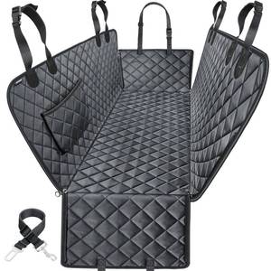 lot 8233 image: URPOWER Dog Car Seat Cover for Pets 100% Waterproof Seat Cover Hammock 600D Heavy Duty Scratch Proof Nonslip Durable Soft Back Seat Covers for Full Size Trucks