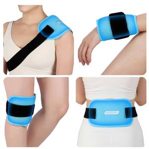 lot 8318 image: Comfytemp Gel Ice Packs for Injuries Reusable, Hot Cold Compress Soft Ice Packs, Pain Relief for Ankles, Knees, Wrist, Shoulders, Back and More, Recovery Items for Men Women, 2Packs