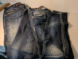 lot 16 image: Rock Revival Boot Cut Jeans  Size 28