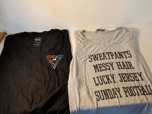 lot 44 image: Football Fan T-Shirt Bundle - Home & Stark and BKE