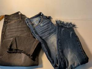 Kan Can Designer Jeans with Orange Stitching | Size 28