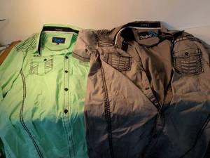 lot 97 image: Roar Brand Button-Up Shirts (2 Pack)
