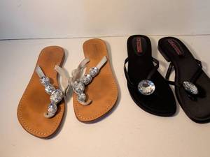lot 149 image: Hotkiss Crystal Embellished Sandals