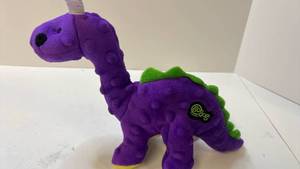 lot 69890 image: Purple Dinosaur Plush Toy Squeeky - Retail $15