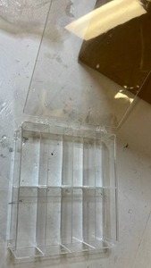 lot 69903 image: Clear Acrylic Multi-Compartment Storage Organizer - Retail $15