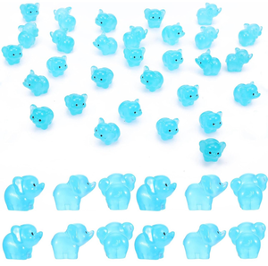 lot 658593 image: Mini Resin Elephants - Retail $12