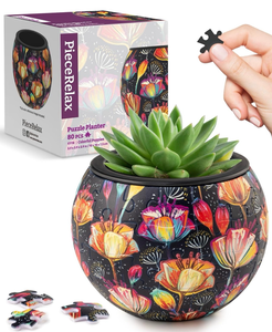 lot 658622 image: PieceRelax 3D Puzzle Planter - Retail $21