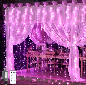 lot 658707 image: 300 LED Curtain Lights - Retail $22