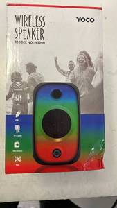 lot 658720 image: YOCO Y309B Rainbow LED Wireless Speaker - Retail $18