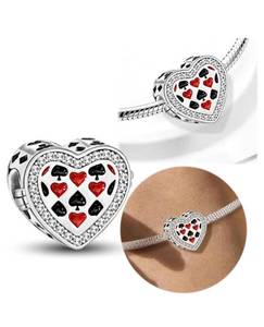 lot 69691 image: Playing Cards Heart Charm - Retail $25