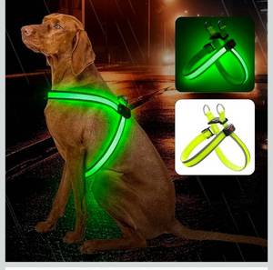 lot 69700 image: LED Light Up Dog Harness - Safety Night Walking Gear - Retail $15
