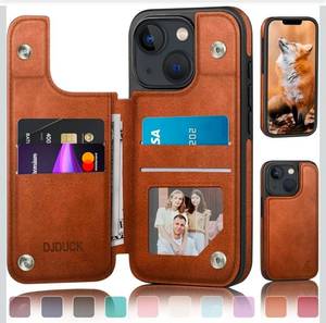 lot 69714 image: DJDUCK iPhone 13 Leather Wallet Case - Retail $15