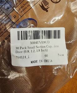 lot 69725 image: 18-Pack Small Clear Suction Cups - Retail $8