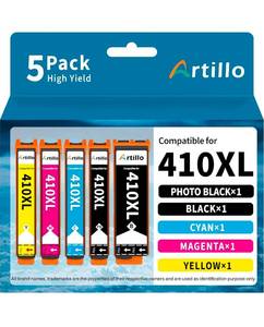 lot 69737 image: Artillo 410XL High Yield Ink Cartridge Set - Retail $25