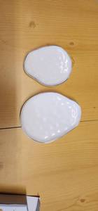 lot 69759 image: AISBUGUR Jewelry Dish Set of 2, Large Jewelry Tray for More Jewelry Ring Dish Jewelry Bowl with Beautiful Package Perfect for Birthday Gifts for Women - Retail $25
