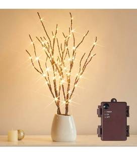 lot 69789 image: LED Lighted Branch Stakes - Battery Operated Branch Lights 18 inch - Retail $24