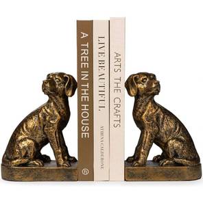 lot 69797 image: Decorative Bronze Dog Bookends (Labrador) - Retail $35
