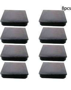 lot 69808 image: Square Plastic End Caps - Set of 8 - Retail $24