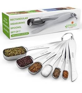 lot 69846 image: Spring Chef Rectangular Measuring Spoons Set - Retail $15