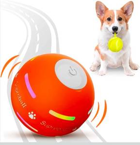 lot 69866 image: Interactive LED Light-Up Dog Ball Toy - Retail $35