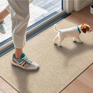 lot 69874 image: IndoorOutdoor Washable Area Rug - Easy Clean Pet Mat - Retail $35