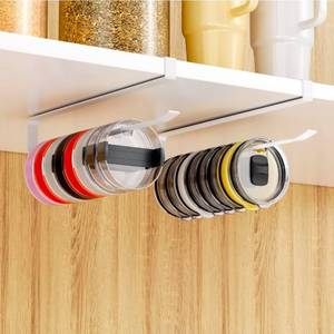 lot 69883 image: Under Cabinet Tumbler Lid Organizer Rack - Retail $12