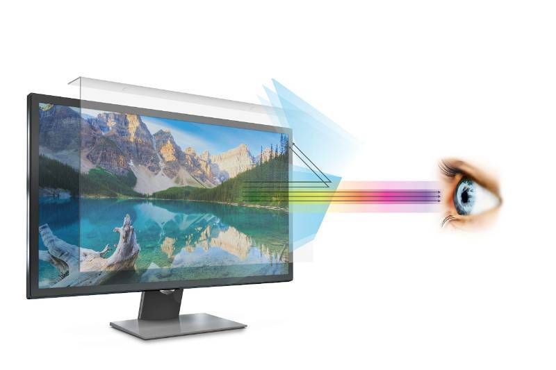 lot 1425 image: Anti Blue Light Screen filter for 21 and 22 Inches Widescreen Desktop Monitor, Blocks Excessive Harmful Blue Light, Reduce Eye Fatigue and Eye Strain