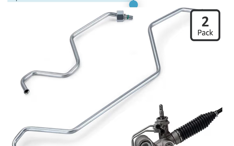 lot 2111 image: Rack Pinion Transfer Lines Compatible With 2008-2014 Chevrolet SilveradoTahoeSuburbaAvalanche, 2008-2014 GMC SierraYukonCadillac Escalade ESV, Hard lines on Rack Replacement For#15254059 15254058 - Retail $0