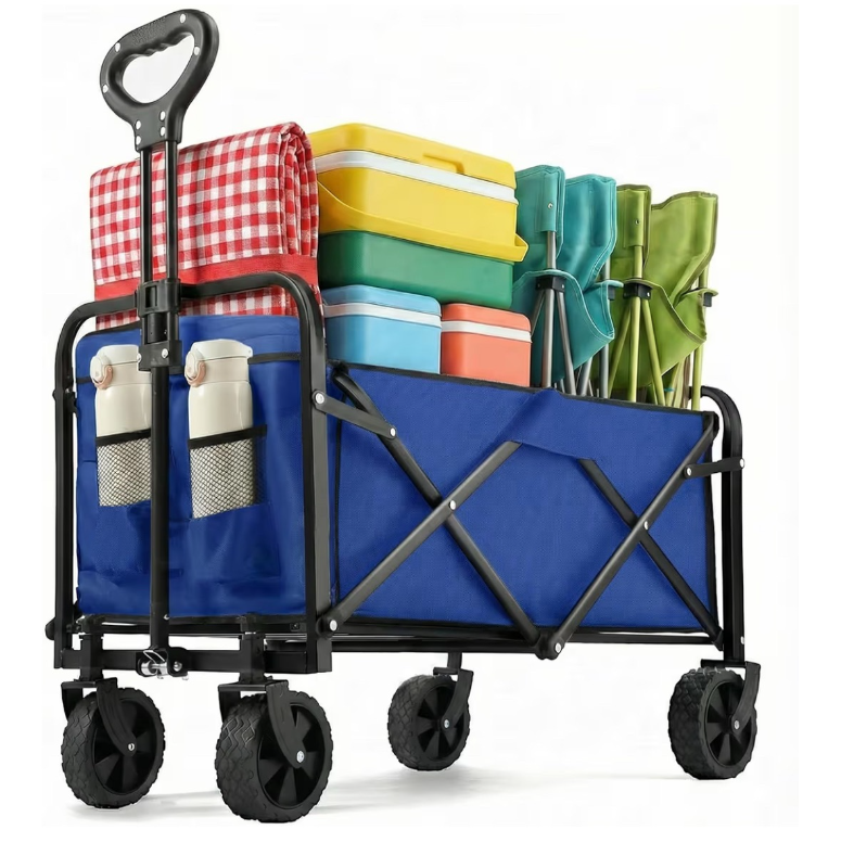 lot 2135 image: Collapsible Utility Wagon with All-Terrain Wheels - Retail $85