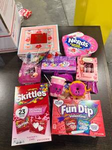 Box of candy (Russell stover chocolates , nerds gummy clusters, lindor chocolates, skittles, tic tac toe gummies and more!)