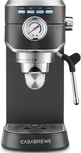 $170 Casabrews CM5418 Espresso Machine 20 Bar, Milk Frother, Black