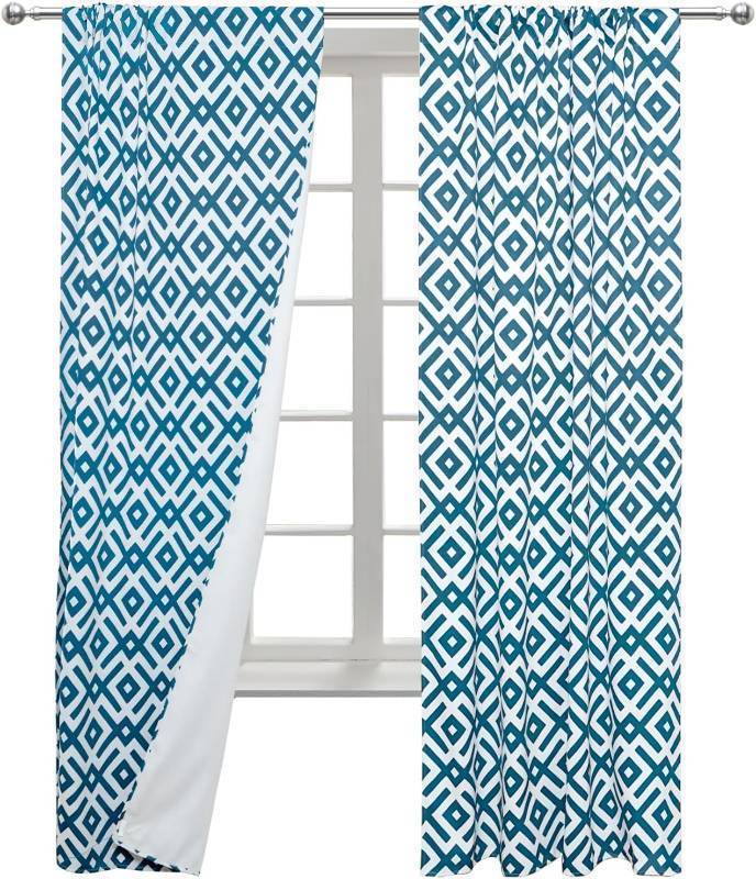 lot 55700 image: NEW PartyDelight Blackout Curtains 84 Teal