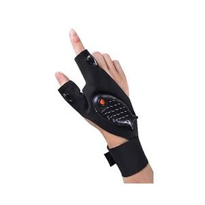 lot 4 image: NEW USB Rechargeable LED Flashlight Glove IP65 Rated for Camping Fishing Car Repair LEFT HAND GLOVE