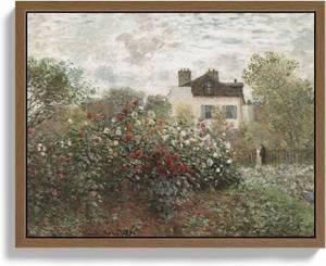 lot 56501 image: NEW Bzstyleart Framed Vintage Wall Art, 8 x 10 Inch Rose Garden Framed Wall Home Decor, Wall Art Prints for College Dorm Decor, Canvas Picture Print for Living Room Office Dorm Bathroom