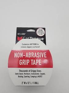 lot 56528 image: NEW CatTongue Grips Gription Clear Anti-Slip Tape 2 in. W X 12 ft. L 1 pk CLEAR